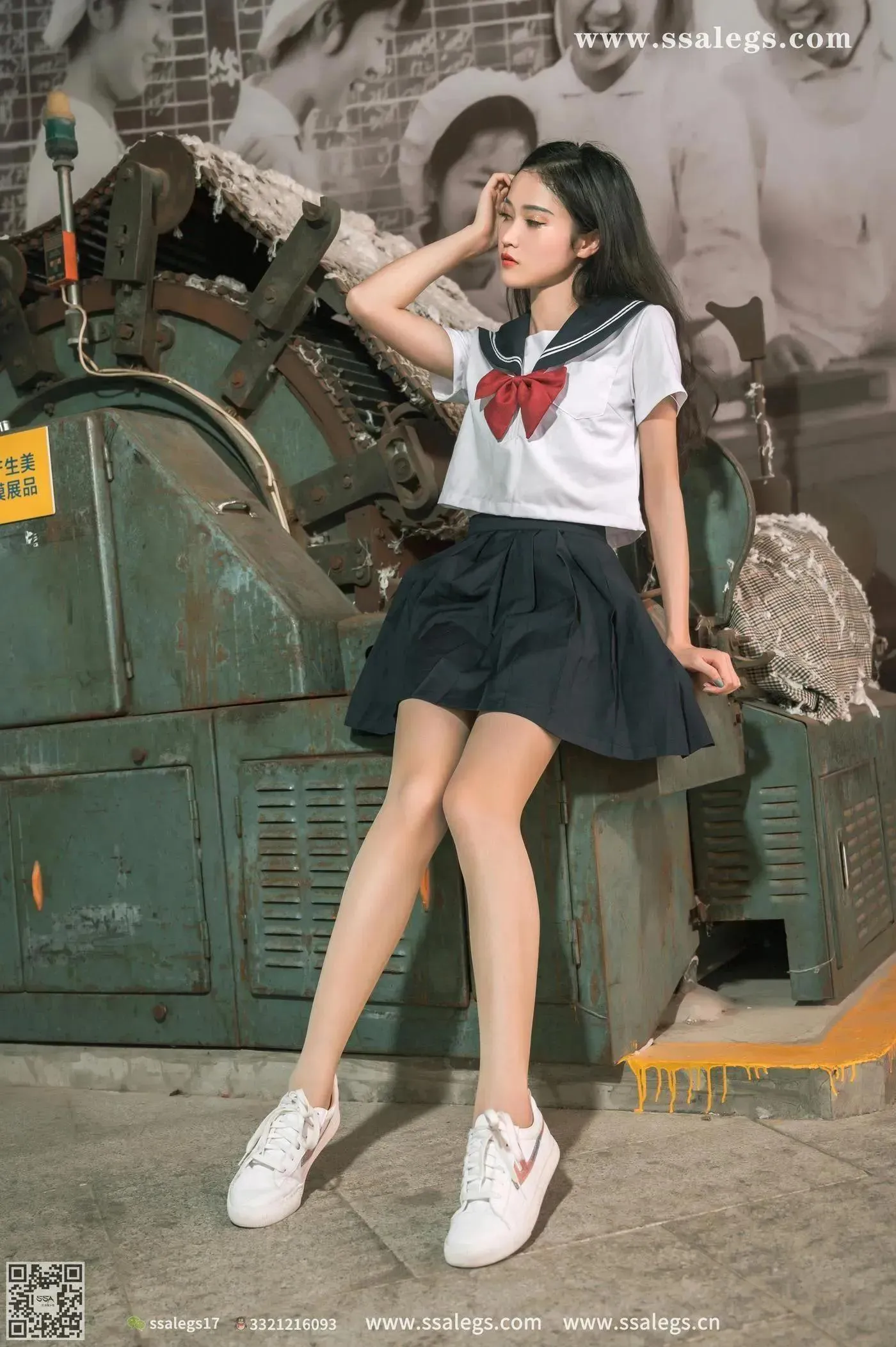 [SSA丝社]超清写真 NO.421 漫漫白色jk制服肉丝写真(上)[23] [51P]插图